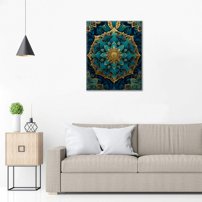 Mandala di vetro - Dipingere con i numeri