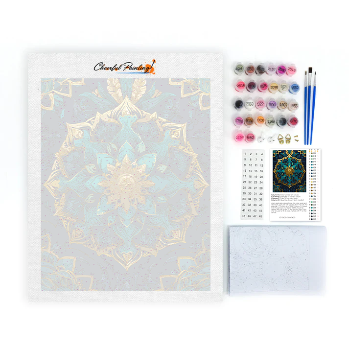 Mandala di vetro - Dipingere con i numeri