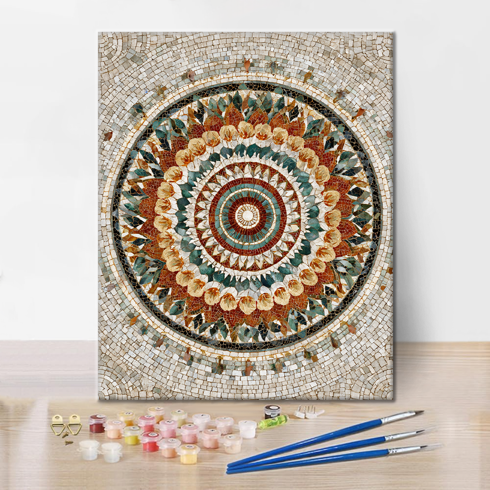 Mandala a strati colorati - Dipingere con i numeri