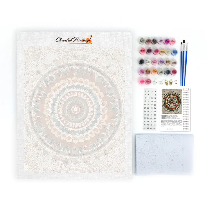 Mandala a strati colorati - Dipingere con i numeri