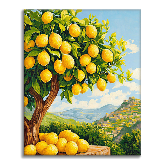 Albero di limone - Dipingere con i numeri