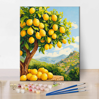 Albero di limone - Dipingere con i numeri