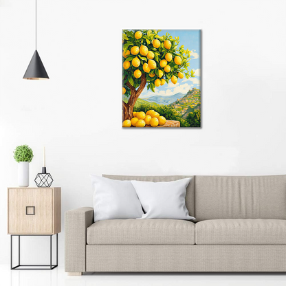 Albero di limone - Dipingere con i numeri