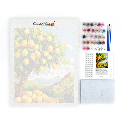 Albero di limone - Dipingere con i numeri