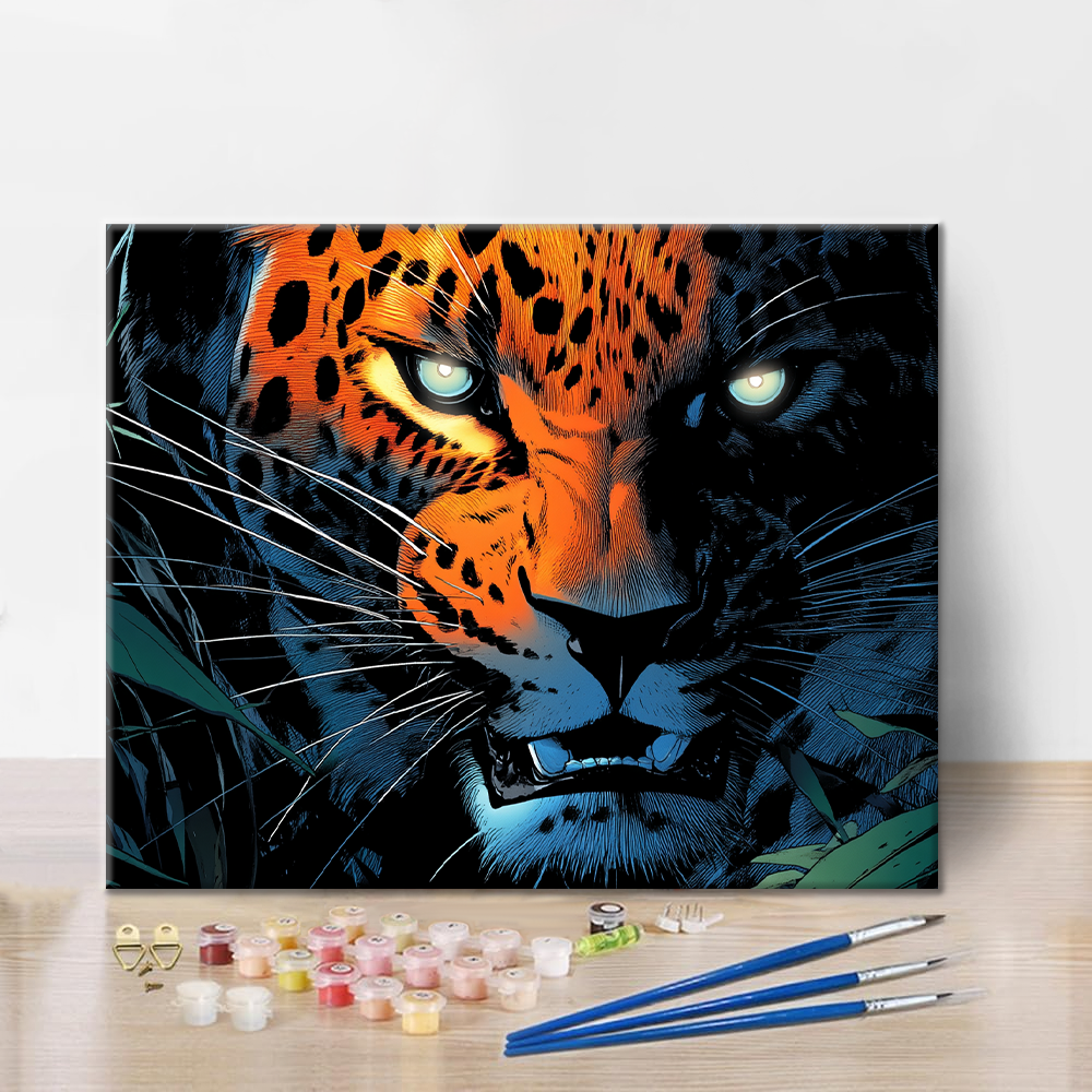 leopardo - Dipingere con i numeri