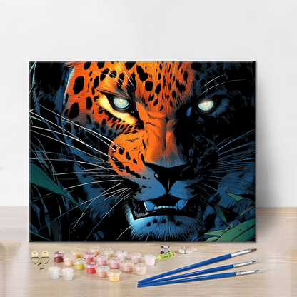 leopardo - Dipingere con i numeri