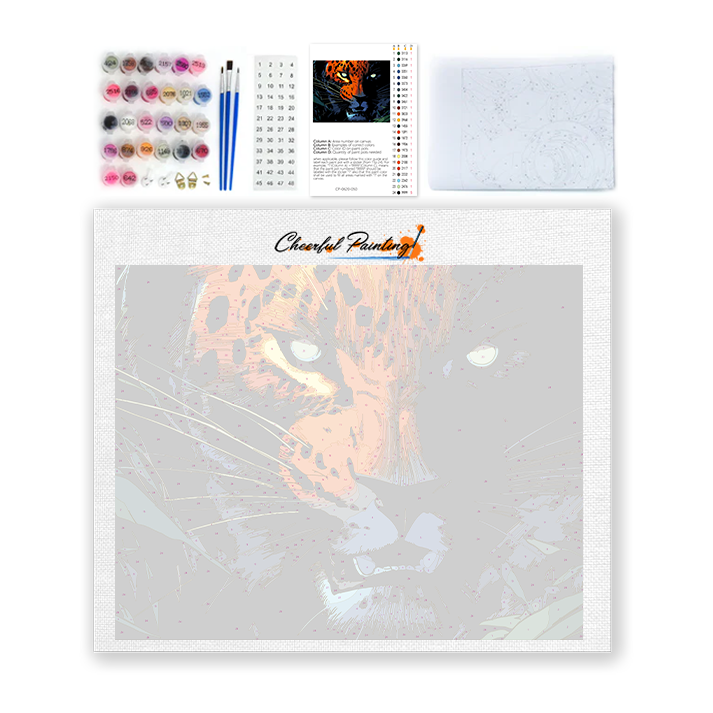leopardo - Dipingere con i numeri