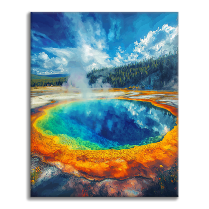 Morning Glory Pool - Dipingere con i numeri