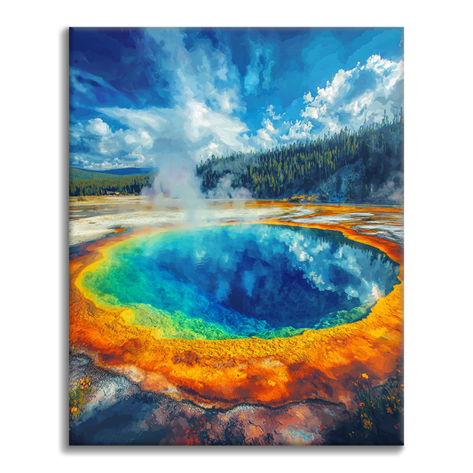 Morning Glory Pool - Dipingere con i numeri
