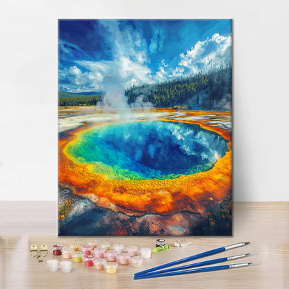 Morning Glory Pool - Dipingere con i numeri