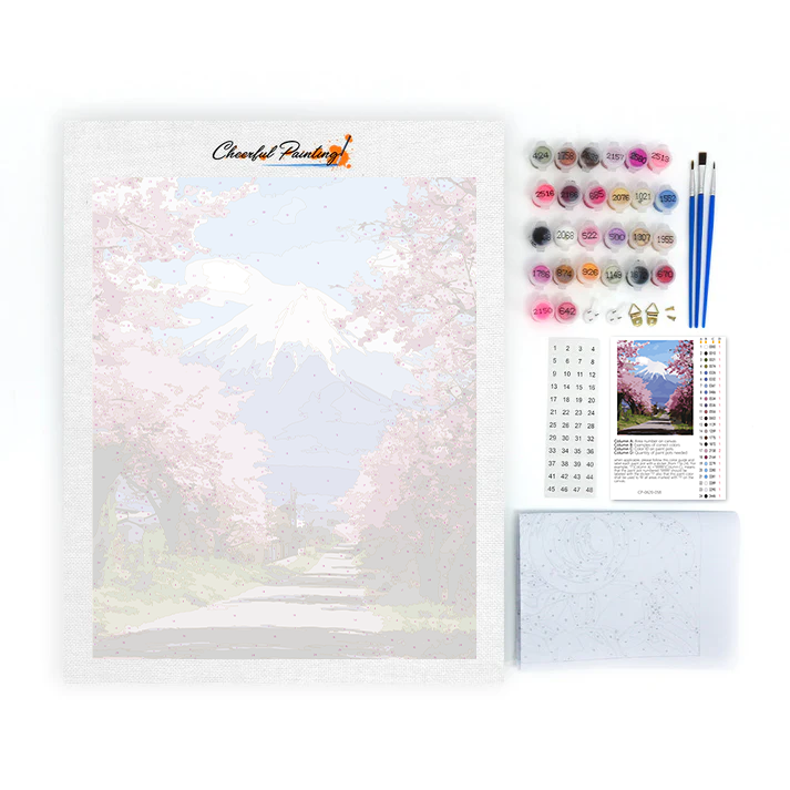 Montagna di petali - Dipingere con i numeri