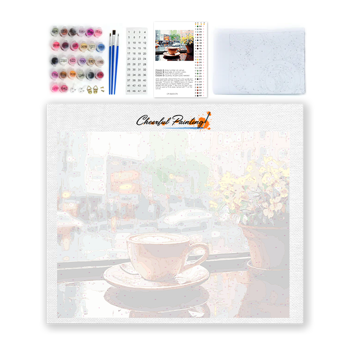 Caffè piovoso - Dipingere con i numeri