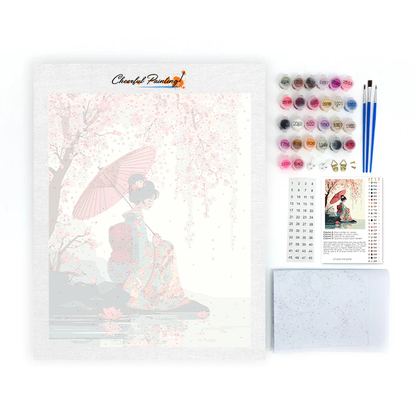 Ombrello Sakura - Dipingere con i numeri