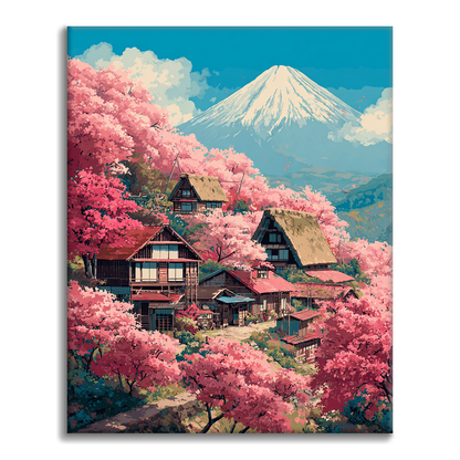 Sakura Villa sul Monte Fuji - Dipingere con i Numeri
