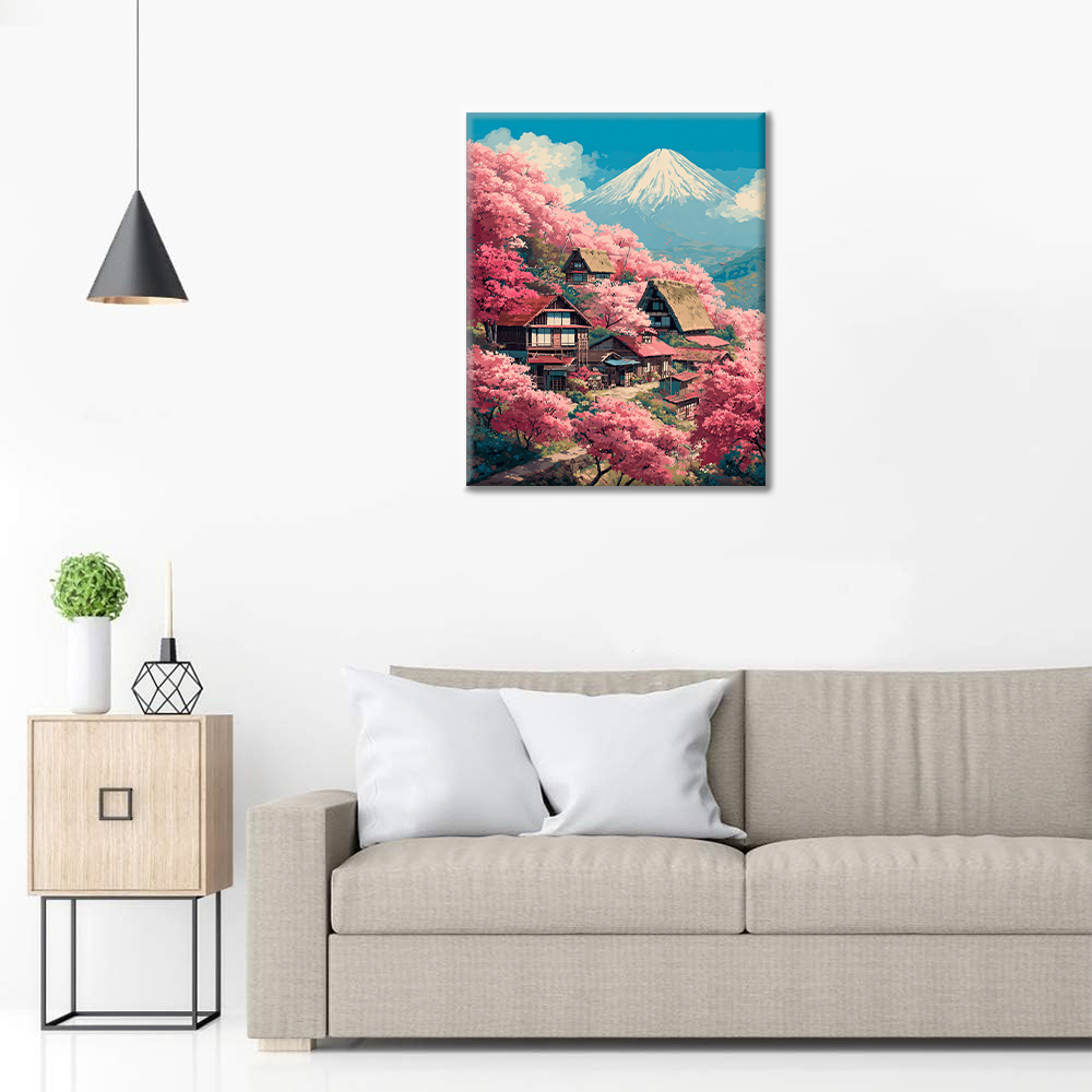 Sakura Villa sul Monte Fuji - Dipingere con i Numeri
