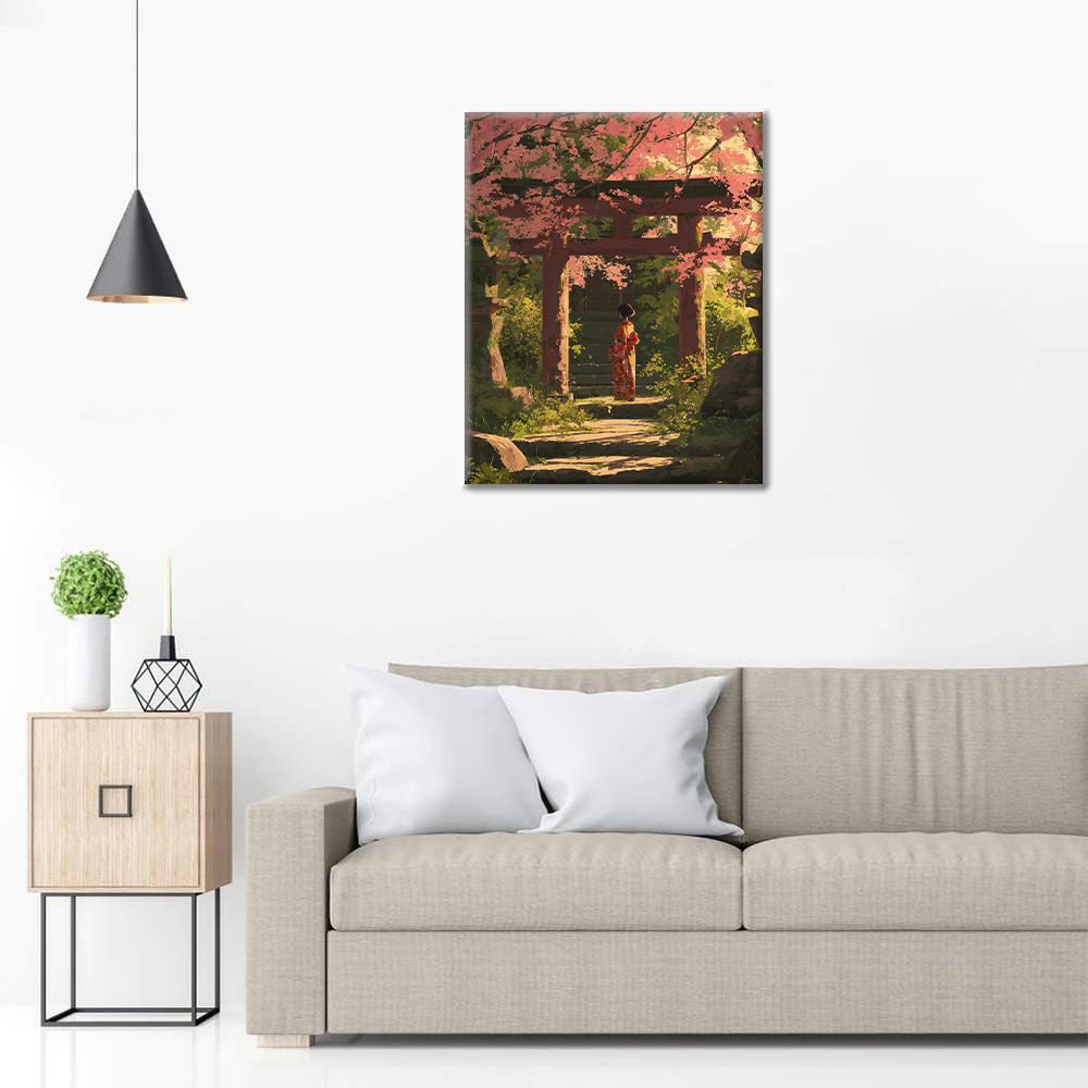 Silhouette di Sakura - Dipingere con i Numeri