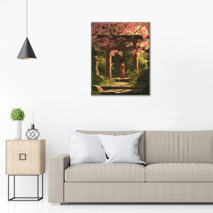 Silhouette di Sakura - Dipingere con i Numeri