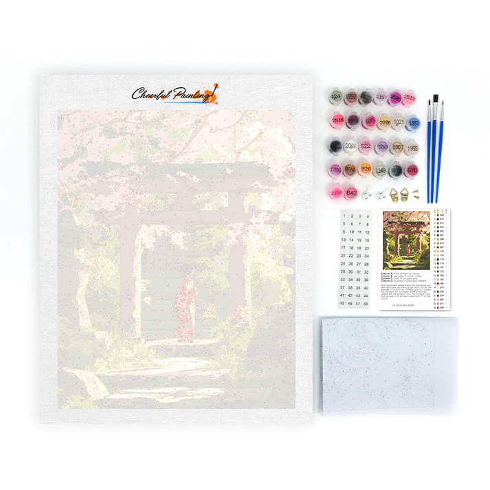 Silhouette di Sakura - Dipingere con i Numeri