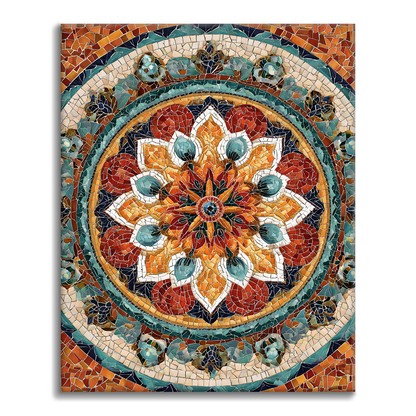 Mandala del sole - Dipingere con i Numeri