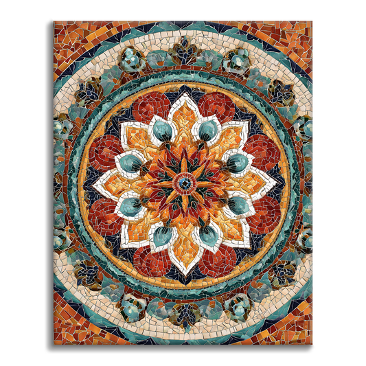 Mandala del sole - Dipingere con i Numeri