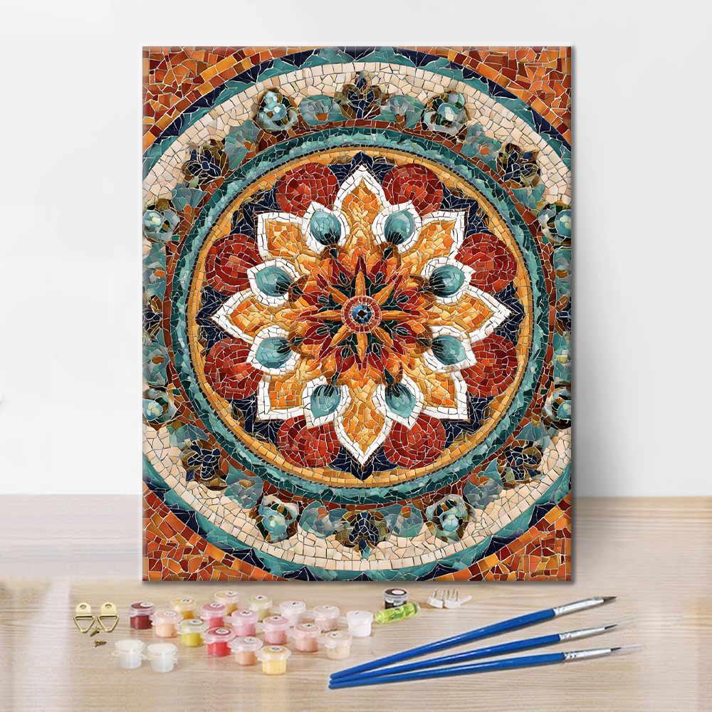 Mandala del sole - Dipingere con i Numeri