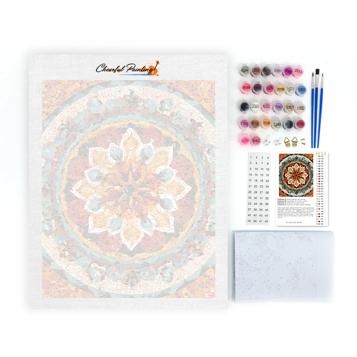 Mandala del sole - Dipingere con i Numeri