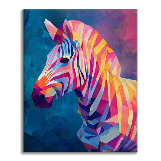 Zebra geometrica - Dipingere con i Numeri