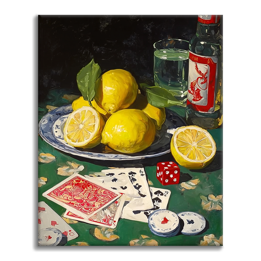 Limoni e poker - Dipingere con i Numeri