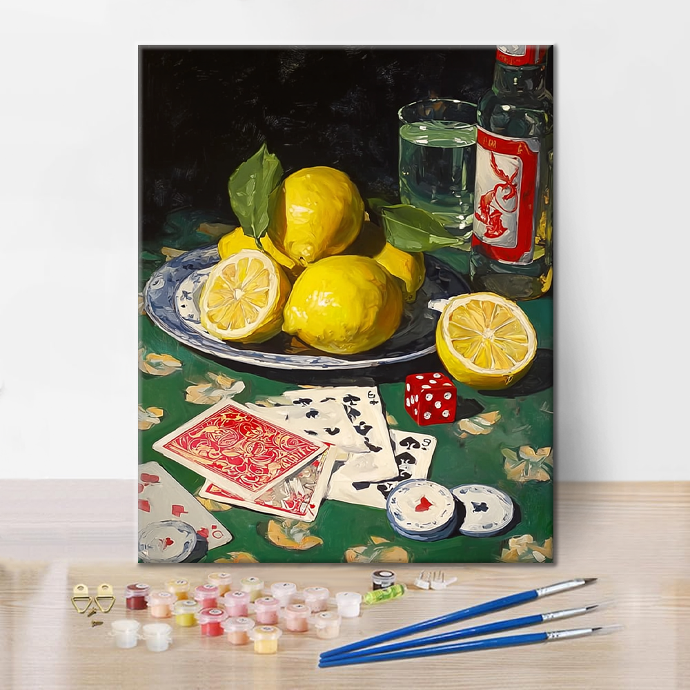 Limoni e poker - Dipingere con i Numeri