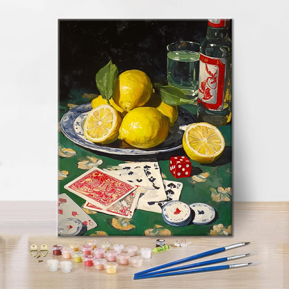 Limoni e poker - Dipingere con i Numeri