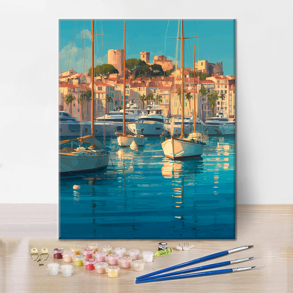 Porto di Cannes - Dipingere con i Numeri