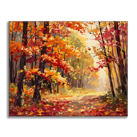 Sentiero autunnale - Dipingere con i Numeri