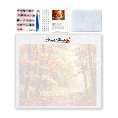 Sentiero autunnale - Dipingere con i Numeri