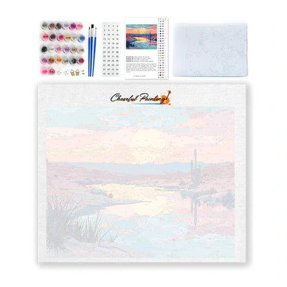 Tramonto nel deserto - Dipingere con i Numeri