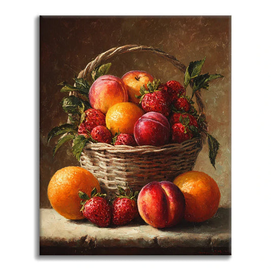 Cesto di frutta - Dipingere con i Numeri