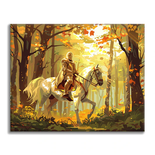 Cavaliere a cavallo - Dipingere con i Numeri