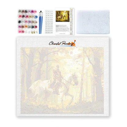 Cavaliere a cavallo - Dipingere con i Numeri