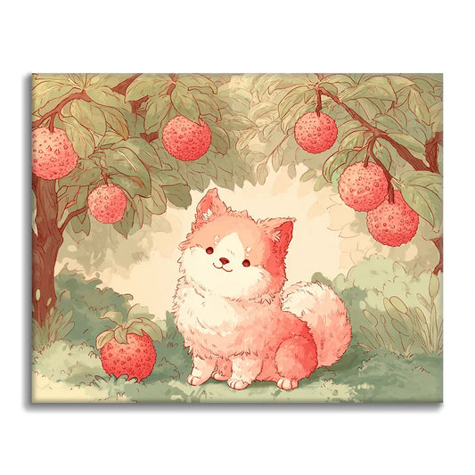 Cucciolo di litchi - Dipingere con i Numeri