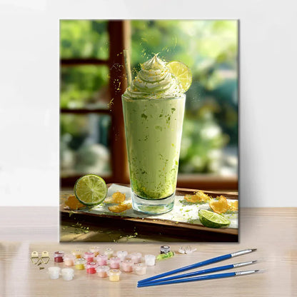 Frullato di Matcha - Dipingere con i Numeri