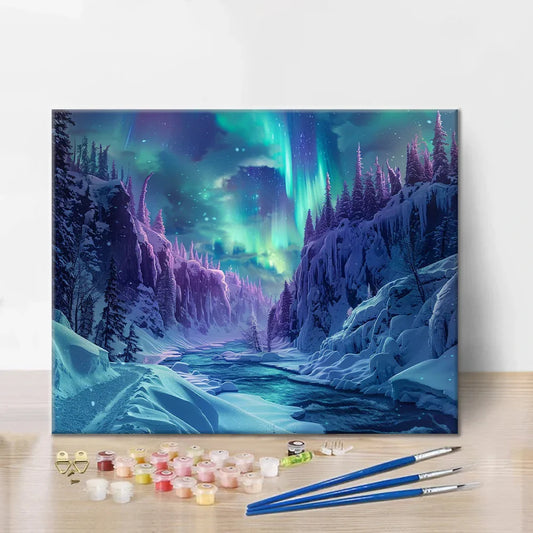 Aurora boreale - Dipingere con i Numeri