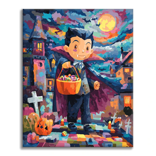 Bambino vampiro - Dipingere con i Numeri