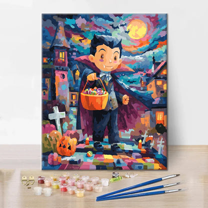 Bambino vampiro - Dipingere con i Numeri