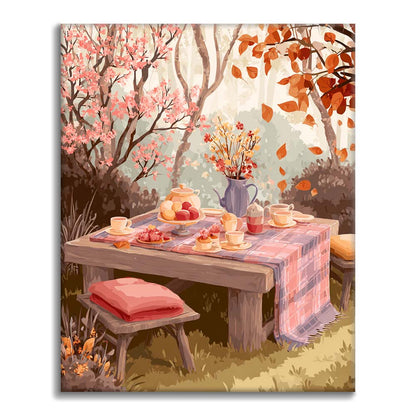 Festa del tè autunnale - Dipingere con i Numeri