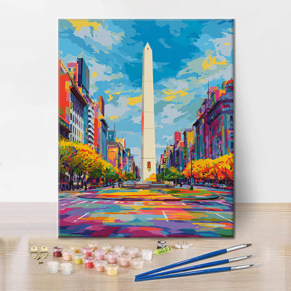 Obelisco di Buenos Aires - Dipingere con i Numeri