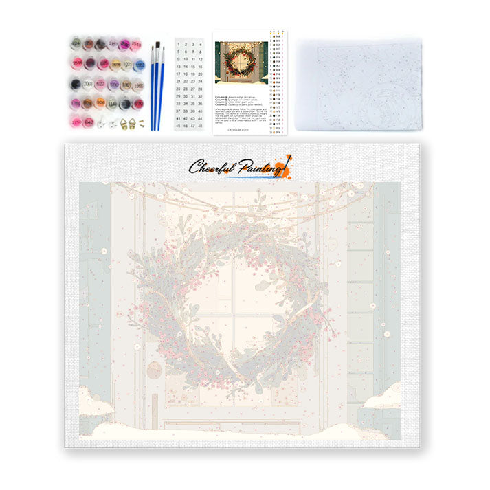 Ghirlanda di Natale - Dipingere con i Numeri