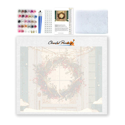 Ghirlanda di Natale - Dipingere con i Numeri