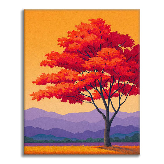 Fiamma d'autunno - Dipingere con i Numeri