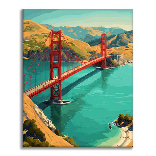 Golden Gate Serenity - Dipingere con i Numeri