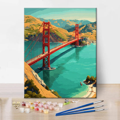 Golden Gate Serenity - Dipingere con i Numeri