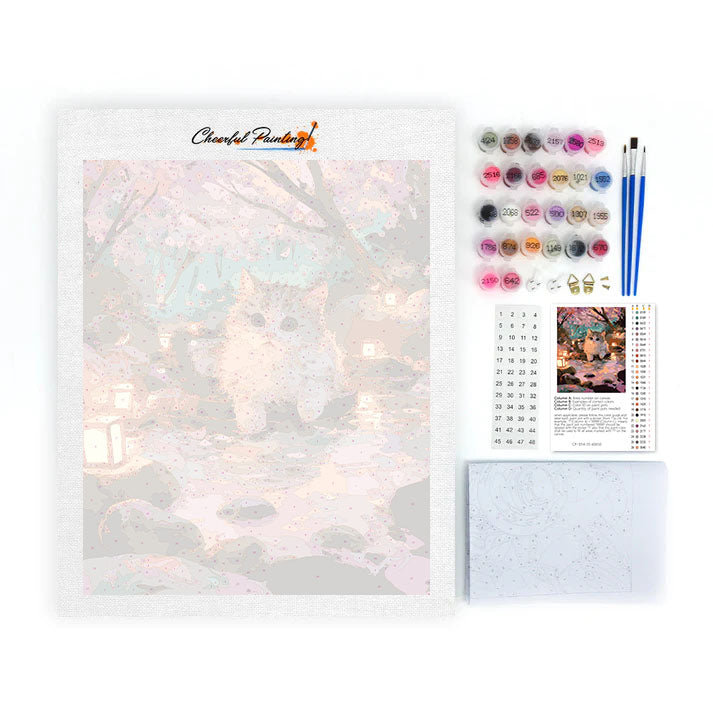 Gatto delle sorgenti termali - Dipingere con i Numeri